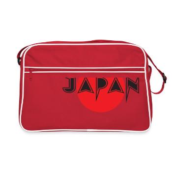 Japan Asia with Red Japanese national flag - Retro Bag - red/white - Front
