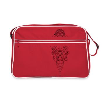Geometric Dreicke circle prism - Retro Bag - red/white - Front