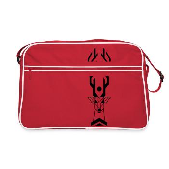 Cerf mythologie indienne - Sac Retro - rouge/blanc - Devant