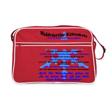 Waldviertler cold scale - Retro Bag - red/white - Front