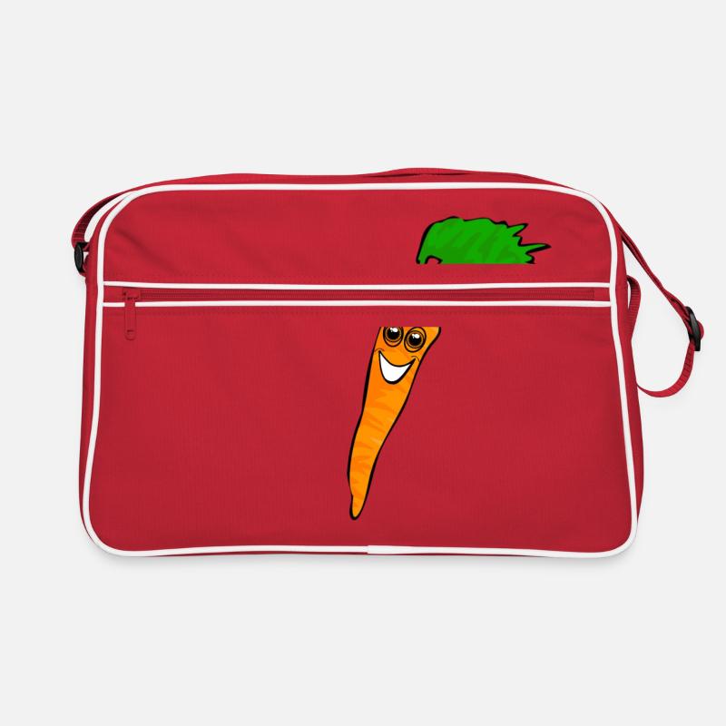 Carrot laughing Retro Bag