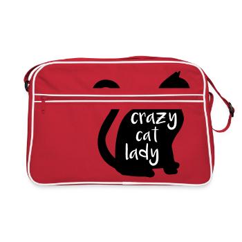 Dame de chat fou - Sac Retro - rouge/blanc - Devant
