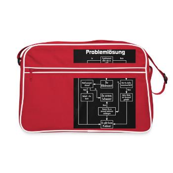 problem solving - Retro Bag - red/white - Front