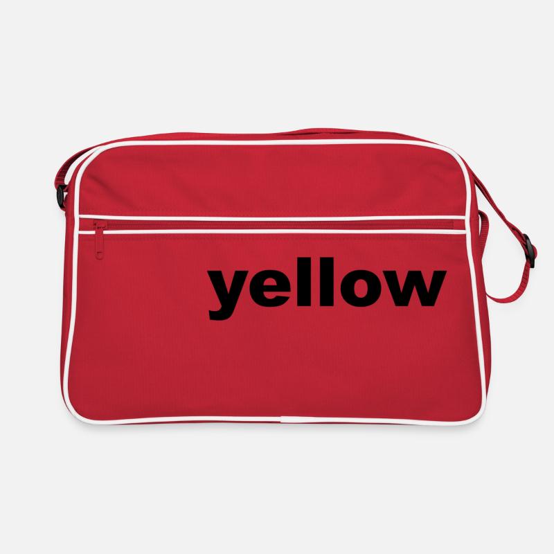 Yellow Couleur drôle idée de cadeau Sac Retro