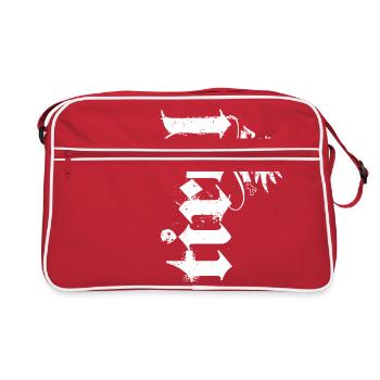 Tyrol cool T-shirt au look vintage ! - Sac Retro - rouge/blanc - Devant