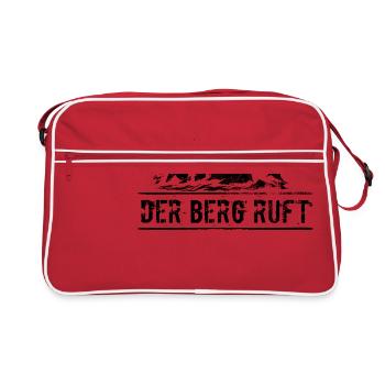La montagne appelle des montagnes de sports de montagne design - Sac Retro - rouge/blanc - Devant