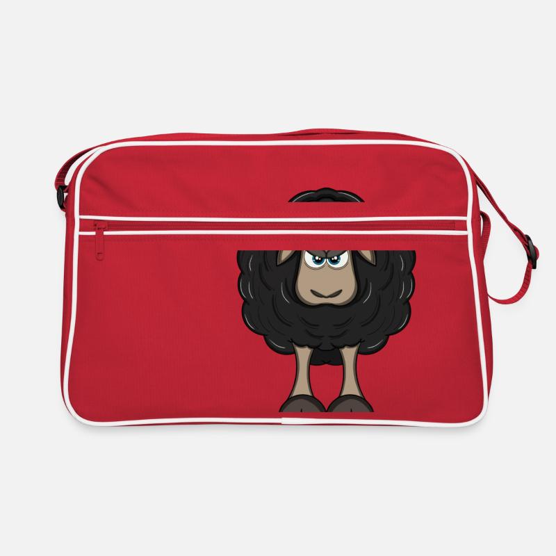 angry black sheep Retro Bag