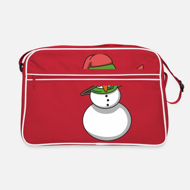 Schneemann dabbing Hip Hop Geschenk Weihnachten Retro Tasche