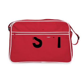 Shit letters - Retro Bag - red/white - Front