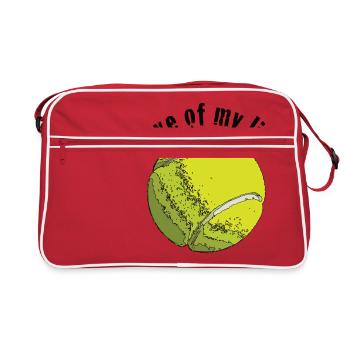 tennislove1 - Retro Bag - red/white - Front