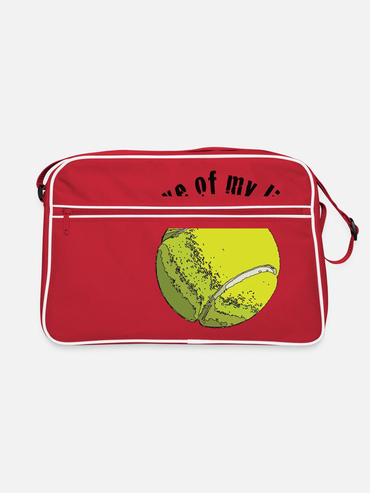 tennislove1 - Retro Bag - red/white - Front