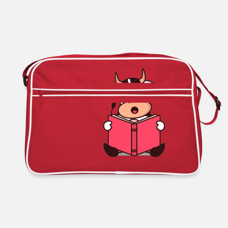 Kühe Kuh Cartoon Comic Retro Tasche