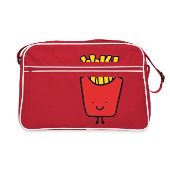 Meilleurs amis, meilleurs amis, partenaire, frites - Sac Retro - rouge/blanc - Devant