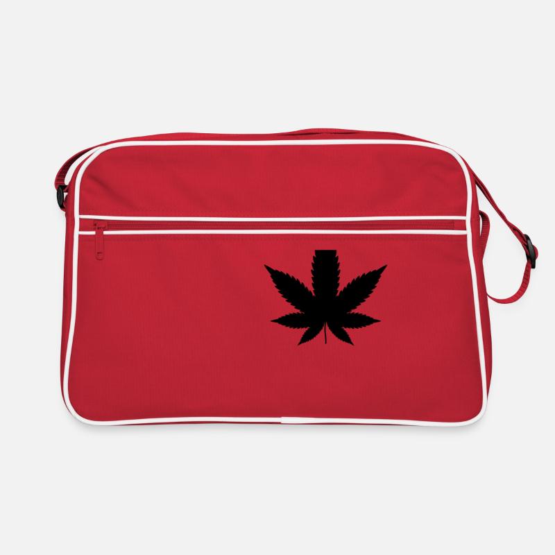 Feuille de Canabis, feuille de chanvre, marijuana Sac Retro
