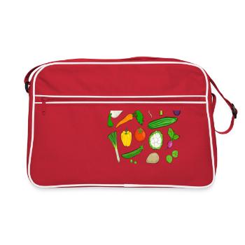 légume - Sac Retro - rouge/blanc - Devant
