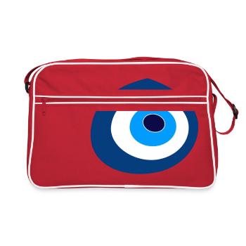 Œil turc Nazar - Sac Retro - rouge/blanc - Devant