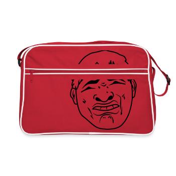 DRÔLE DE VISAGE - Sac Retro - rouge/blanc - Devant