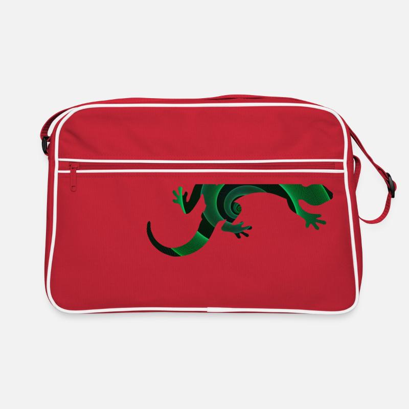 Gecko - Retro Tasche - Rot/Weiß
