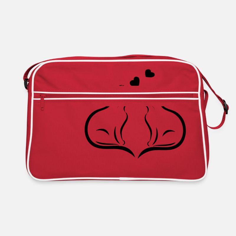 Two cats Retro Bag