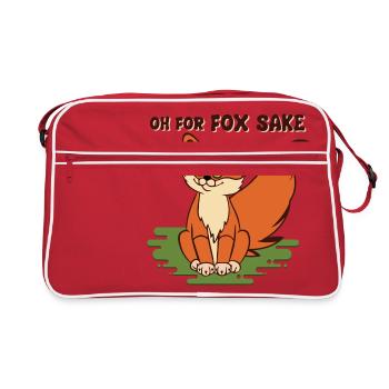 Oh pour fox saké renard soulève avec une grosse bite - Sac Retro - rouge/blanc - Devant