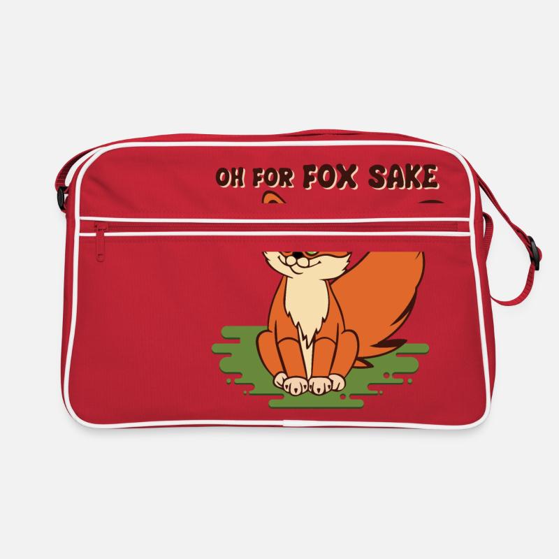 Oh for fox Sake Fuchs hebt mit großem Schwanz Retro Tasche