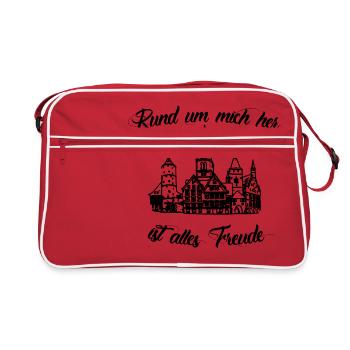 Biberacher Schützenfest - Retro Bag - red/white - Front