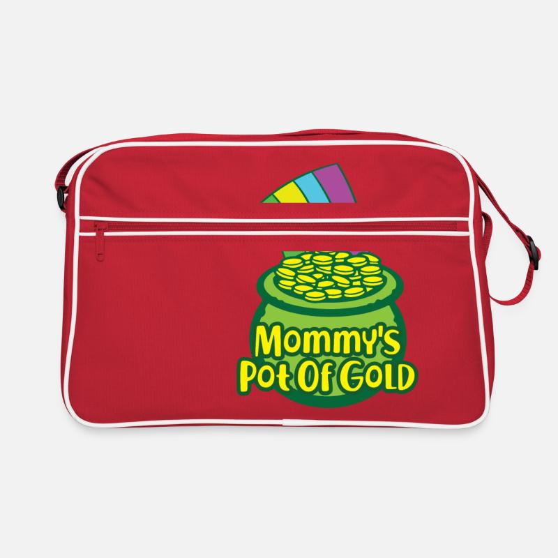 Gold St. Patricks Day Geschenk Mommy Mama Mutter Retro Tasche