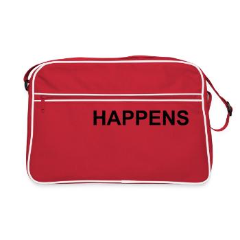 Shit happens - Sac Retro - rouge/blanc - Devant