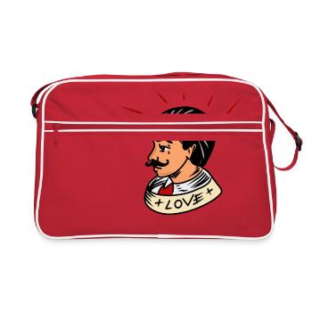 Barber Barber - Sac Retro - rouge/blanc - Devant