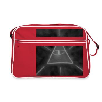 ÊTRE SUPRÊME GRIS - Sac Retro - rouge/blanc - Devant