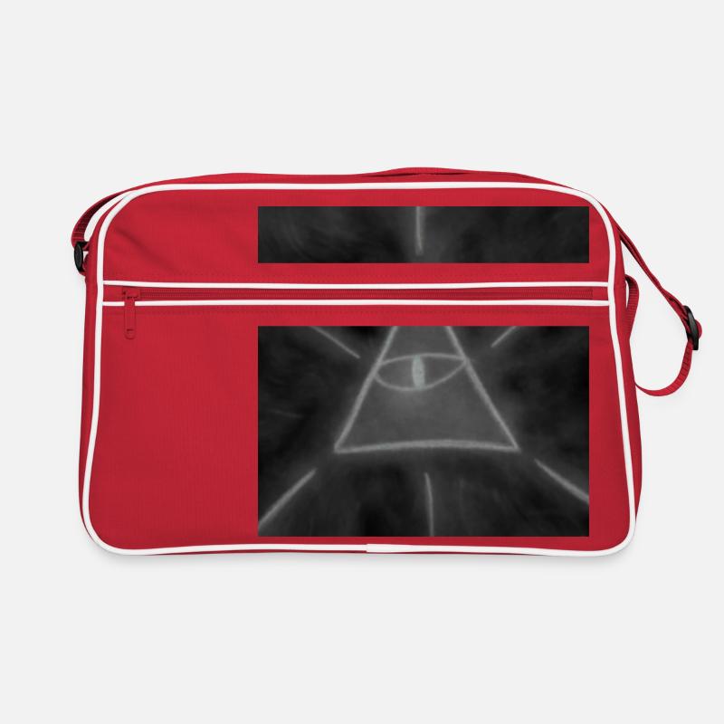 ÊTRE SUPRÊME GRIS - Sac Retro - rouge/blanc