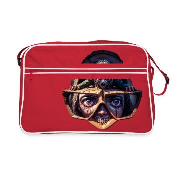 Geekhead Zombie - Retro Bag - red/white - Front