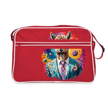 Alpaga en costume - Sac Retro - rouge/blanc - Devant