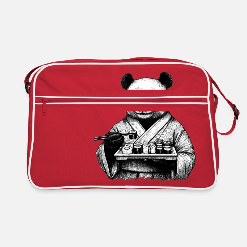 Sushi Panda Maki Kimono Dessin Cadeau Sac Retro