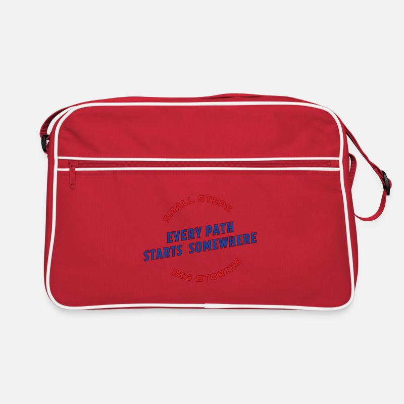 Every Path Starts Somewhere Retro Tasche