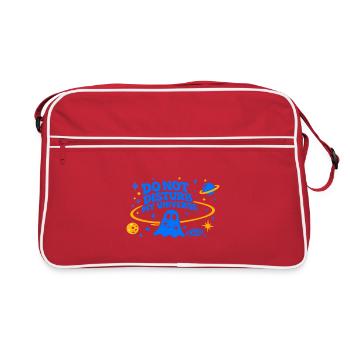 DO NOT DISTURB MY UNIVERSE - Retro Tasche - Rot/Weiß - Vorne