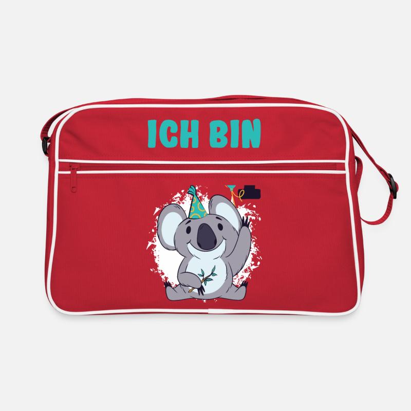 Geburtstag Ich Bin Jetzt 1 Koala Geburtstagsparty Retro Tasche
