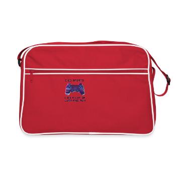 Drôle de jeu disant Gamer Sport Jump and Run - Sac Retro - rouge/blanc - Devant