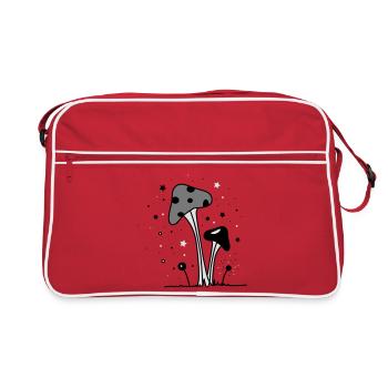 Magic mushrooms - Retro Bag - red/white - Front