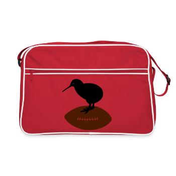 Kiwi Rugby - Sac Retro - rouge/blanc - Devant