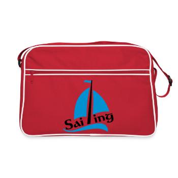 bateau à voile - Sac Retro - rouge/blanc - Devant