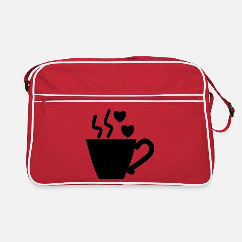 I love Coffee - Kaffeetasse - Kaffee Retro Tasche