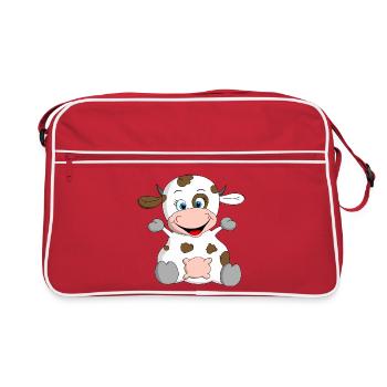 bonne vache dit moo - Sac Retro - rouge/blanc - Devant