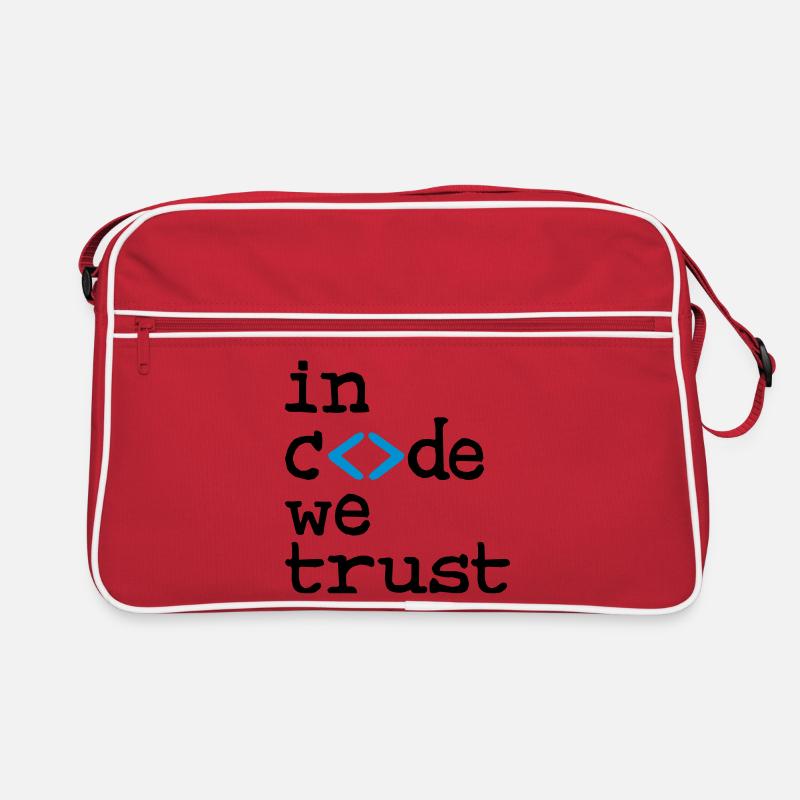 in code we trust ! Retro Bag