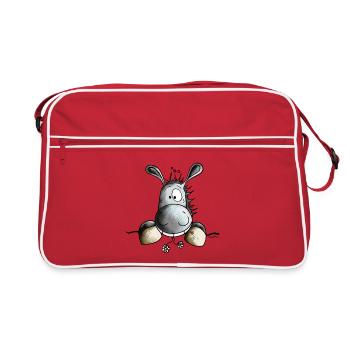 Sweet Donkey - Retro Bag - red/white - Front