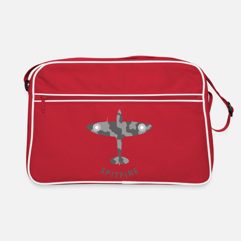 Spitfire-Jagdflugzeug Retro Tasche