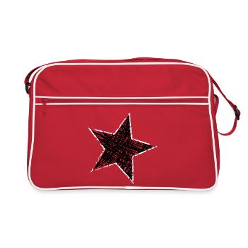 STAR. STARS. STAR. STARS. FEAST. ANNIVERSARY - Retro Bag - red/white - Front