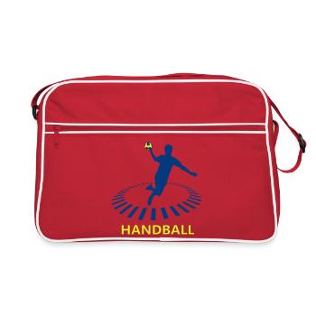 Handball - Sac Retro - rouge/blanc - Devant