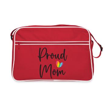 Maman fière - Sac Retro - rouge/blanc - Devant