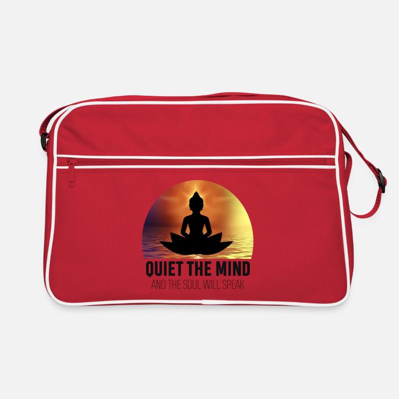 Den Geist beruhigen und die Seele wird sprechen Retro Tasche